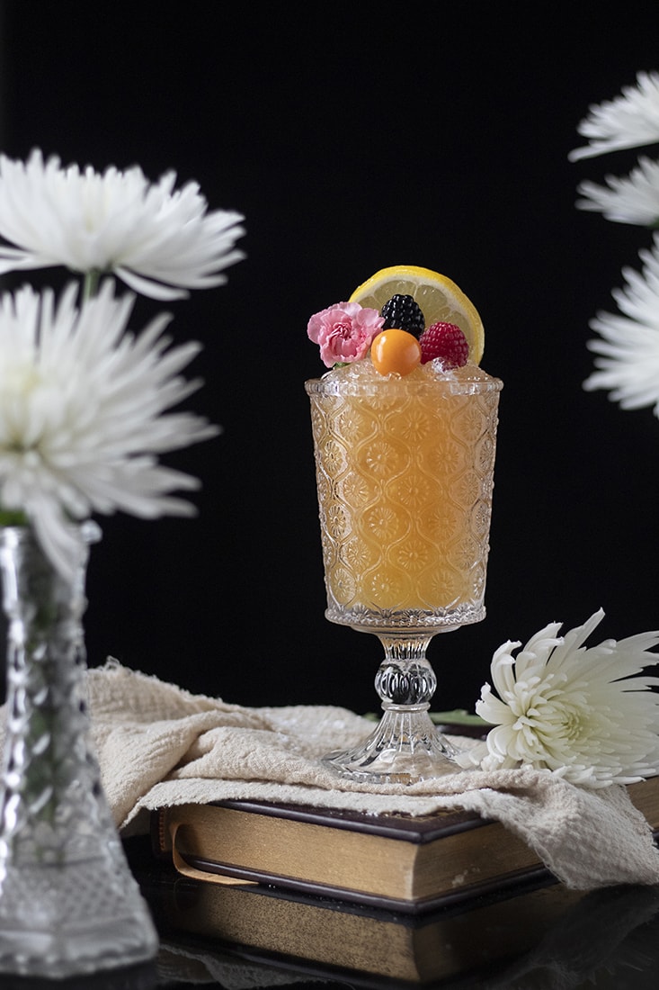Earl Grey Cobbler Mocktail Moody Mixologist