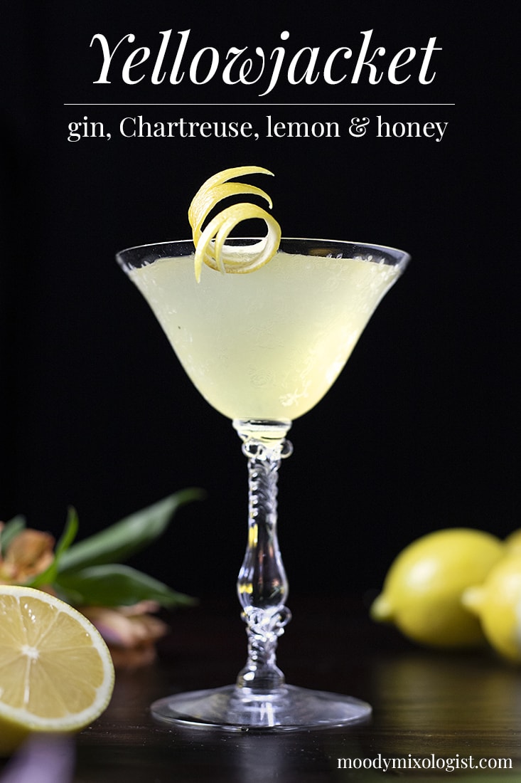 Yellowjacket (Gin and Yellow Chartreuse Cocktail) Moody Mixologist