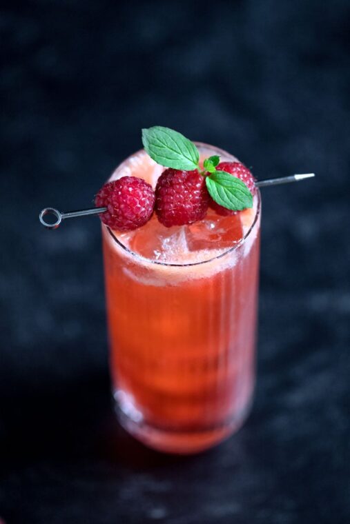 Raspberry Rickey Mocktail Moody Mixologist