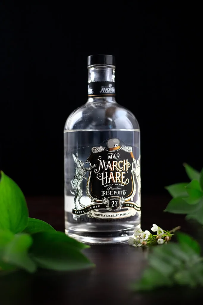 bottle of Mad March Hare poitin.